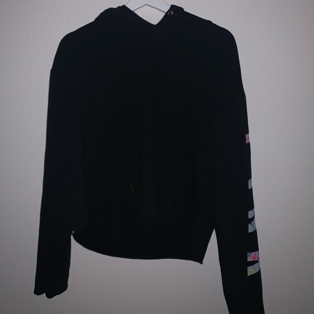 Pink Cropped Hoodie